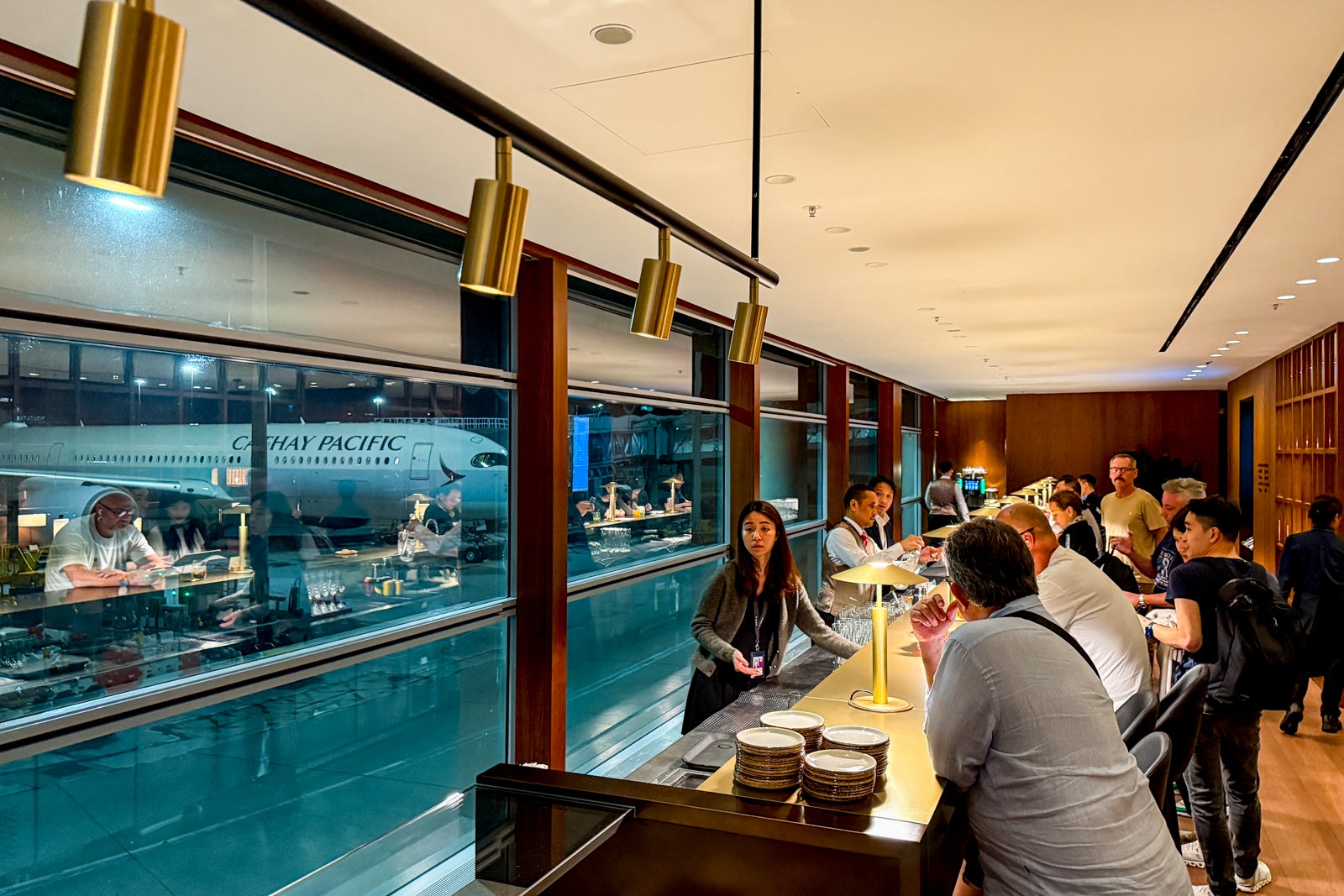 Cathay Pacific lounge interior