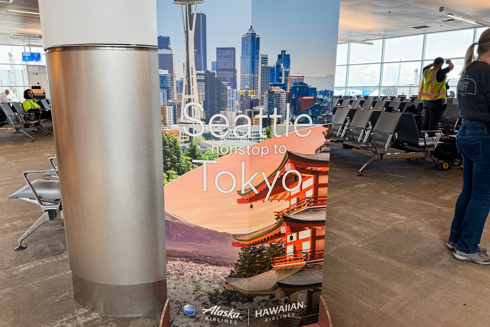Alaska's SEA-NRT inaugural flight