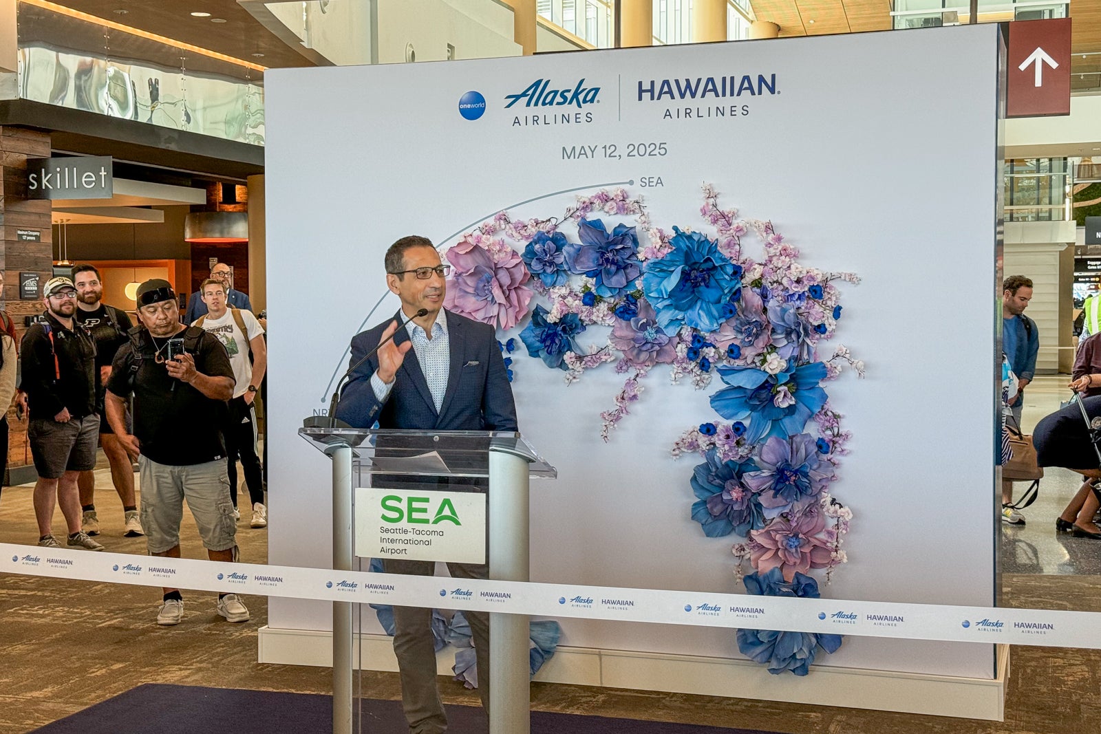 Alaska's SEA-NRT inaugural flight