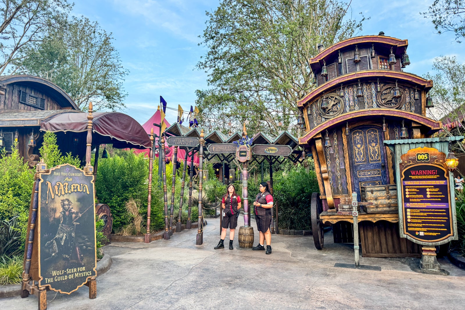 Ride entrance