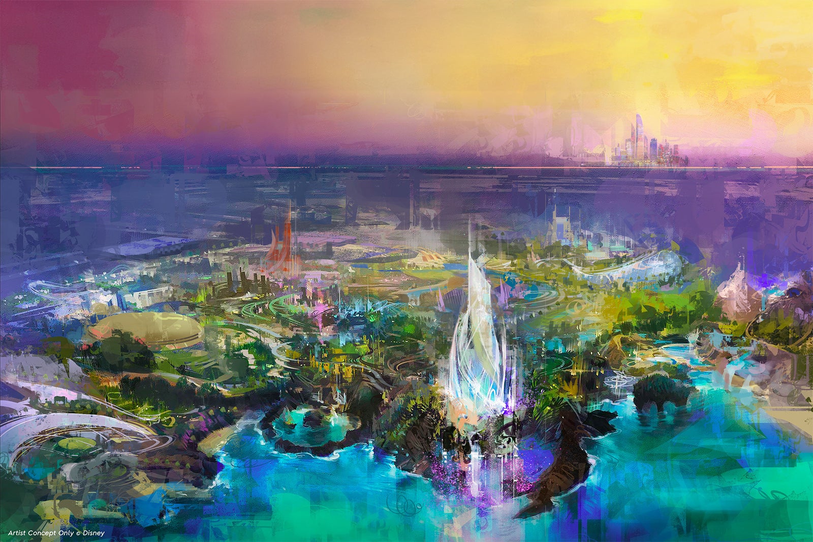 theme park concept art