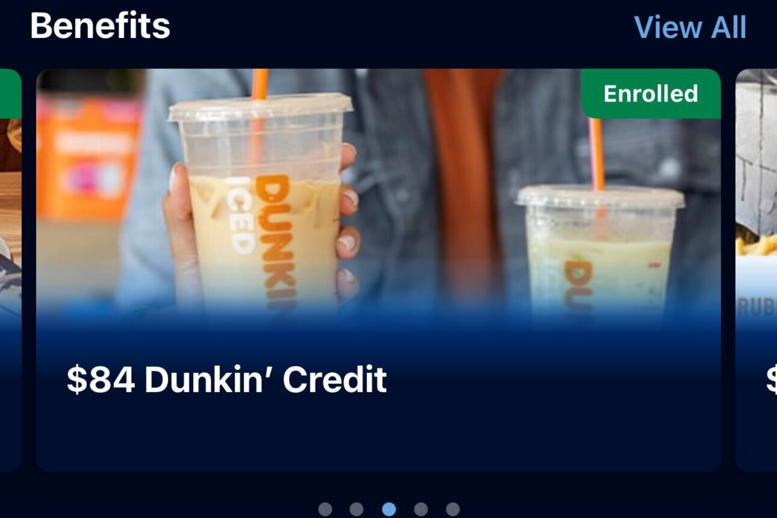 Dunkin' credit Amex enrollment