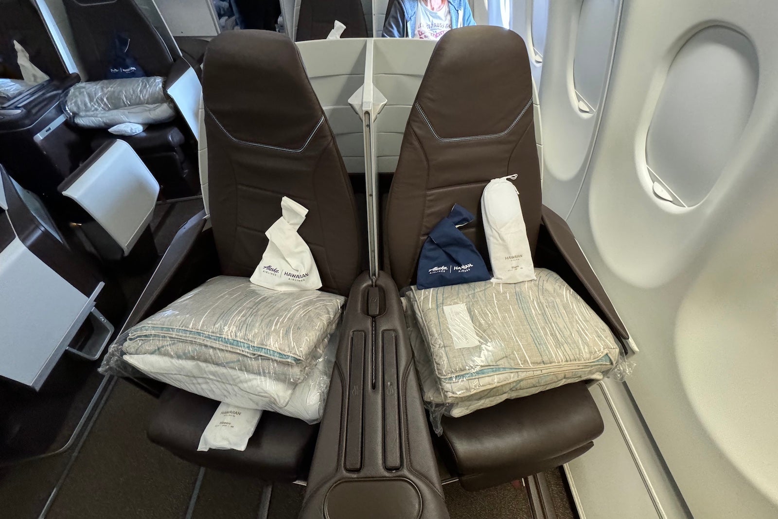 Alaska's SEA-NRT inaugural flight business class