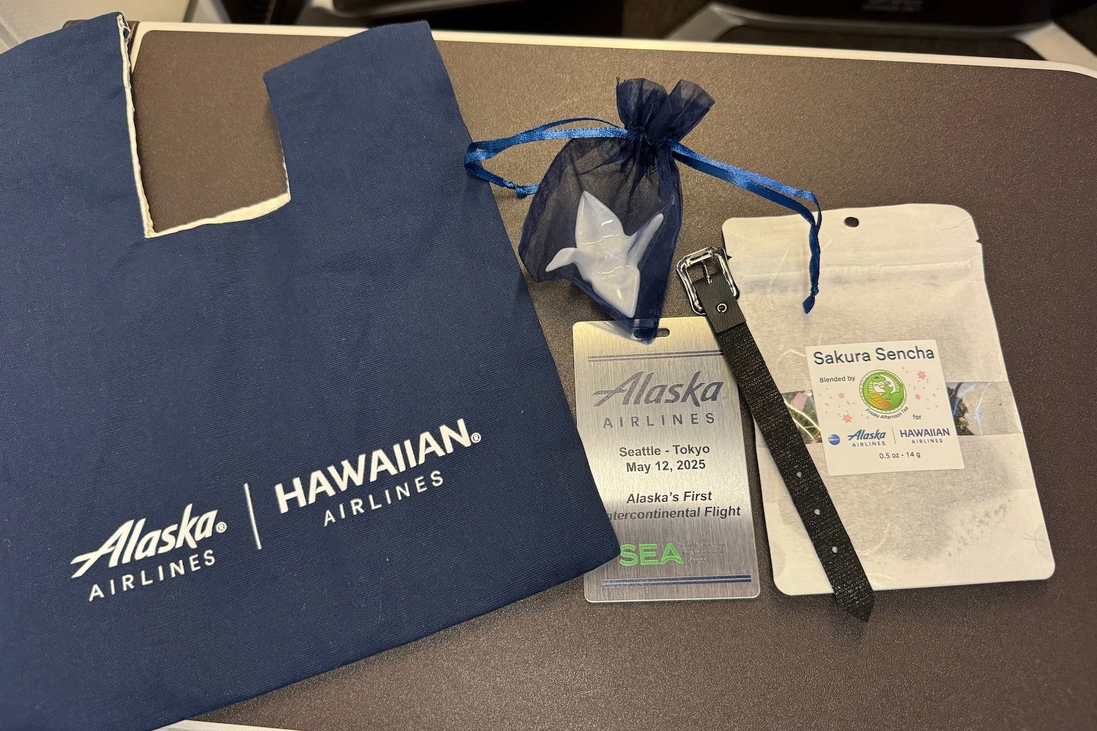 Alaska's SEA-NRT inaugural flight