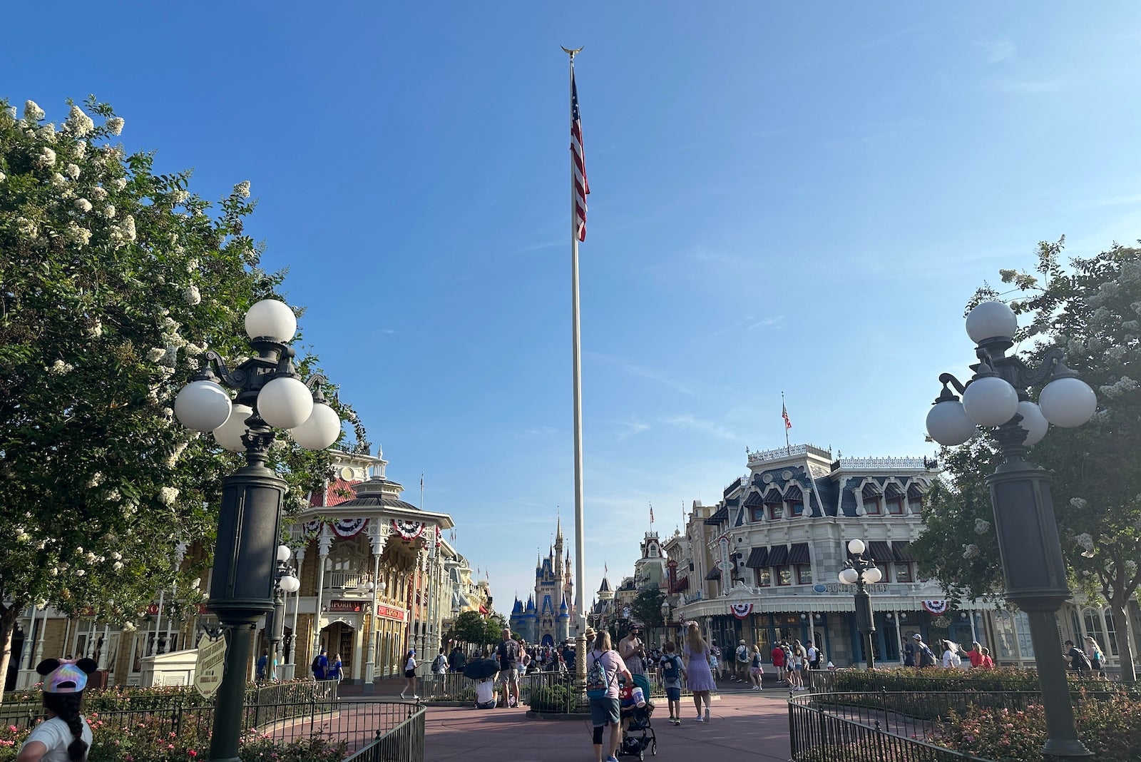 american flag on flagpole