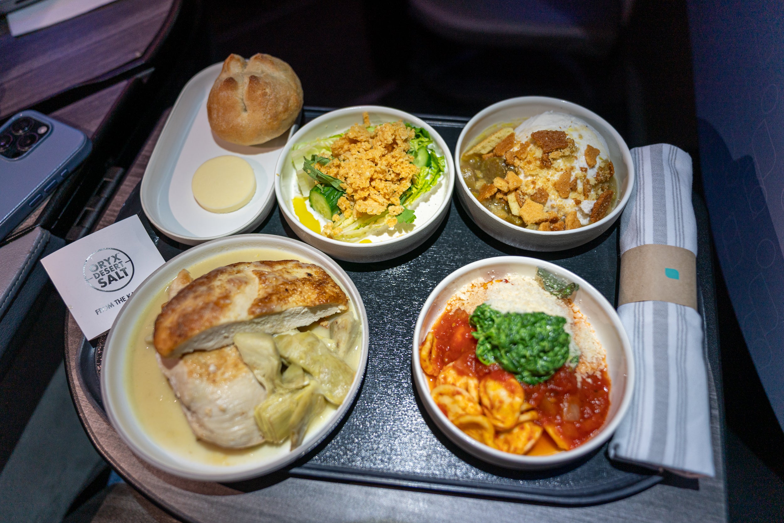 meal on jetblue inaugural