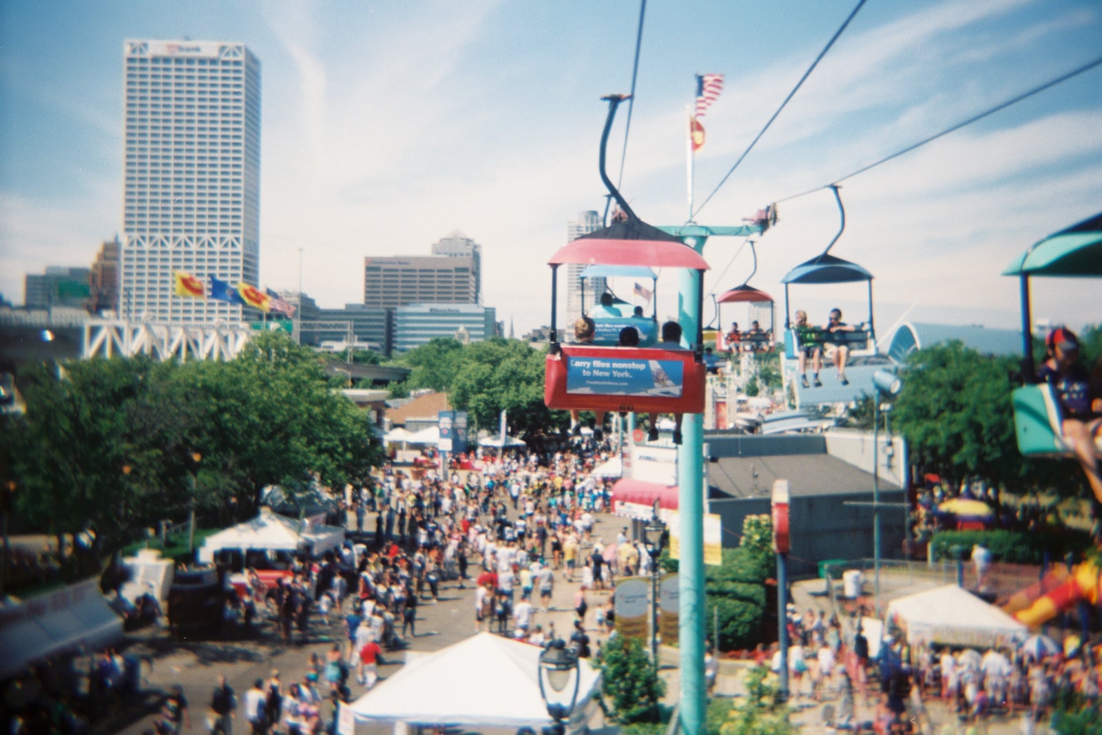 Milwaukee summer fest Skyglider.