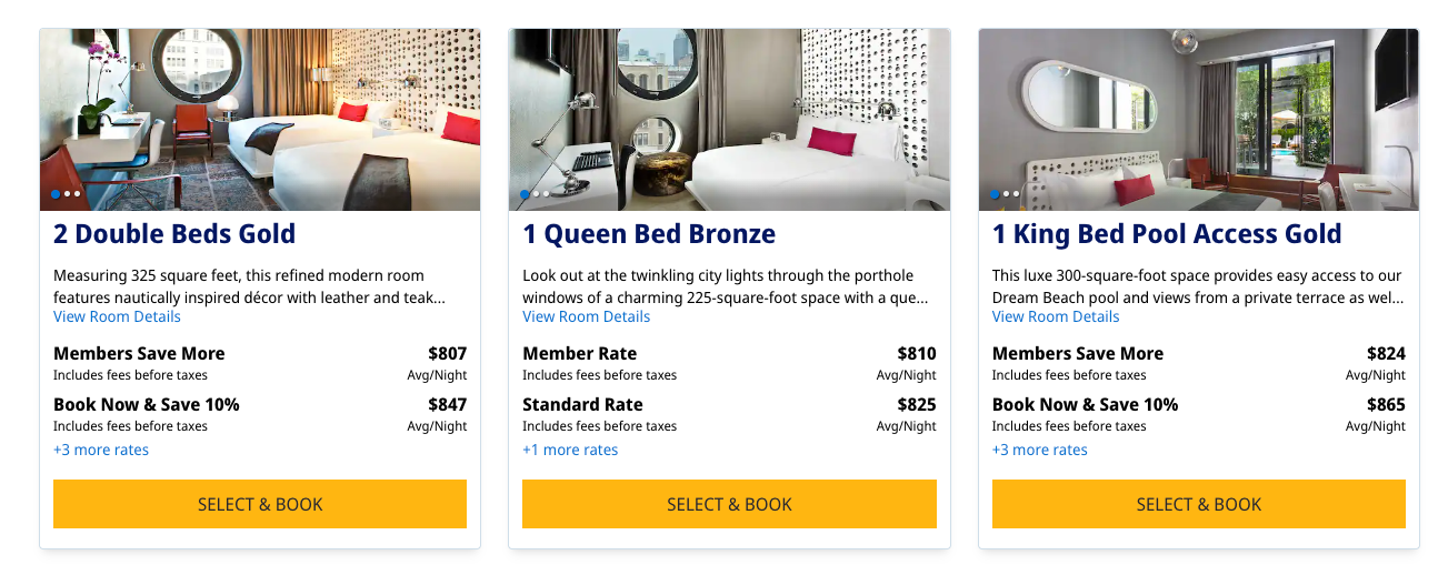 hotel pricing
