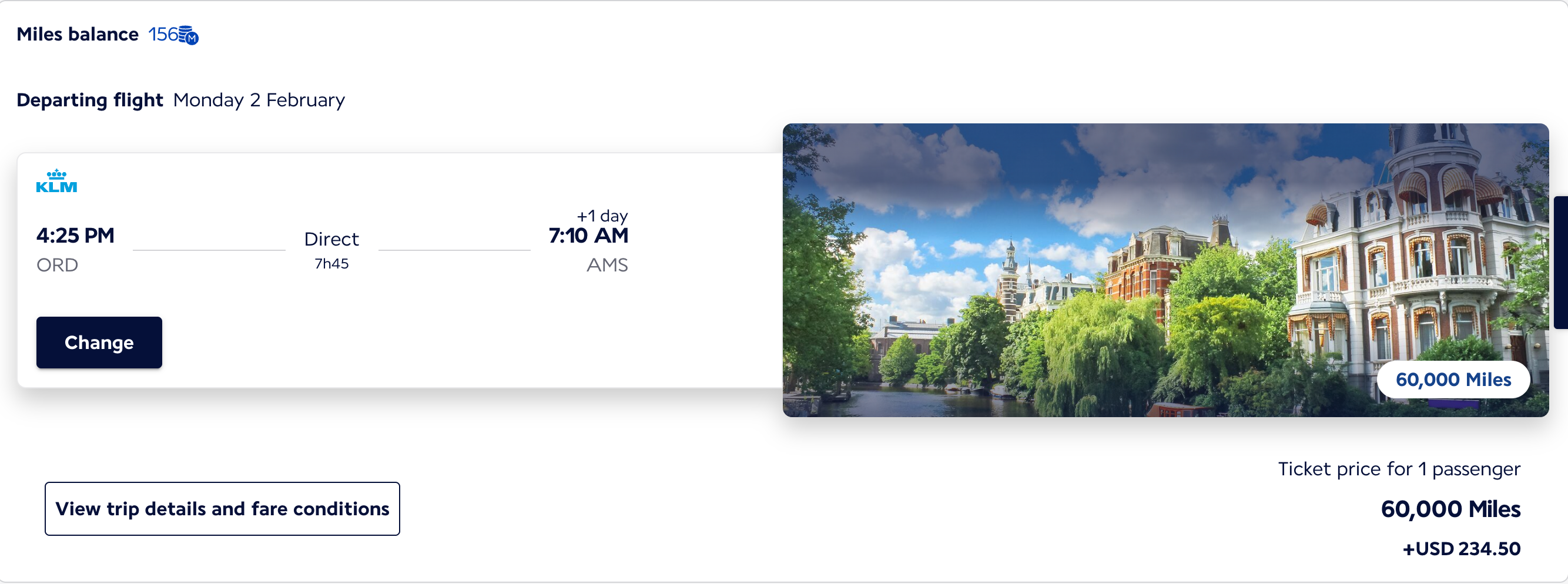 AIR FRANCE ORD-AMS 60k