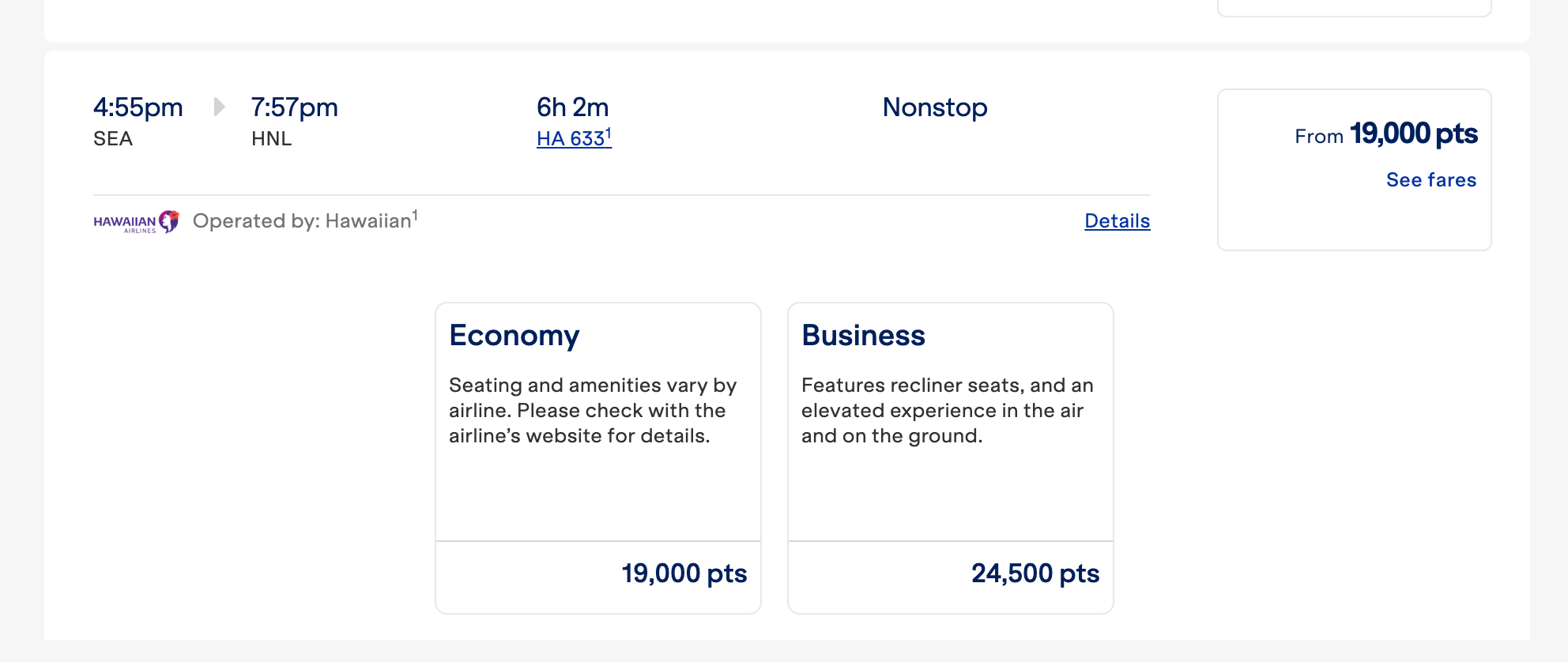 JetBlue screenshot