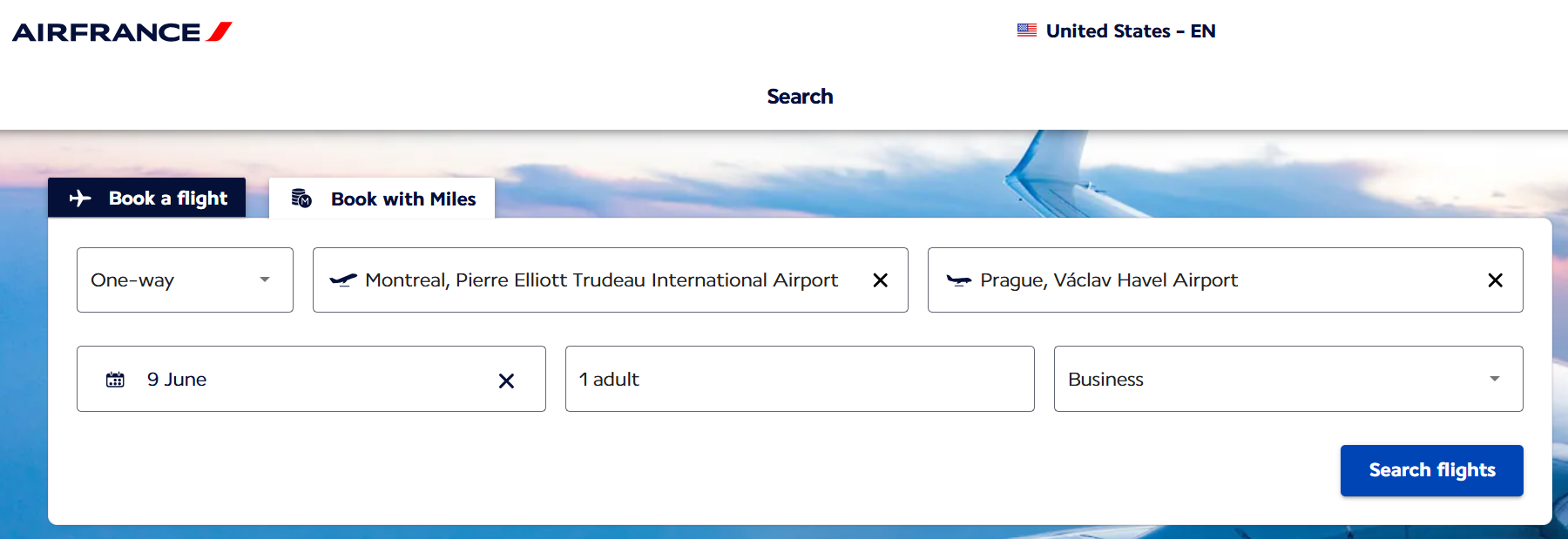 Flying Blue Promo Rewards example