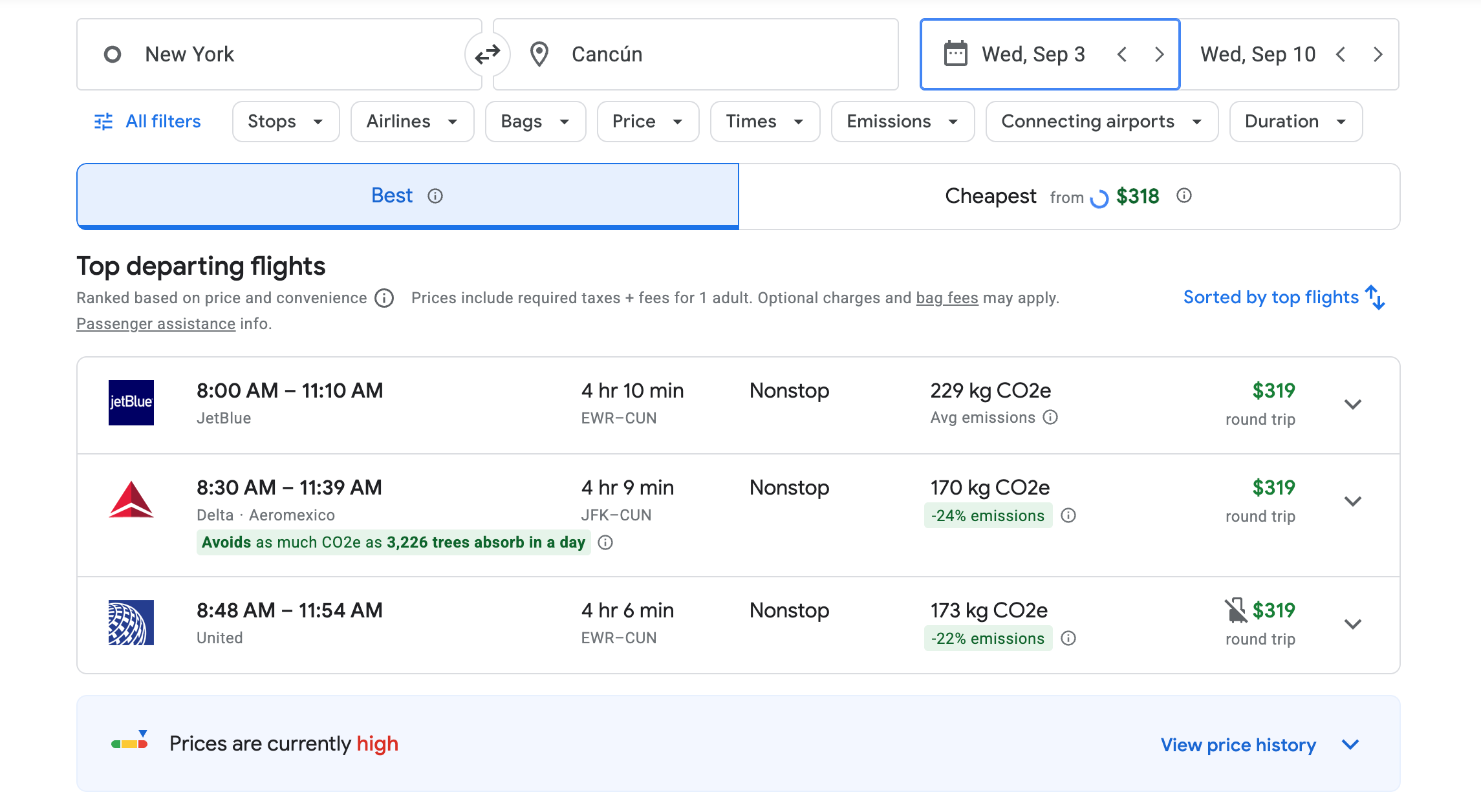 google flights