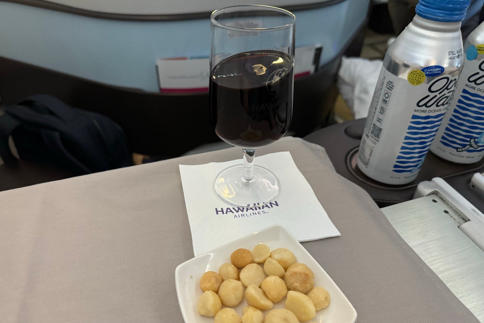 Alaska's SEA-NRT inaugural flight food
