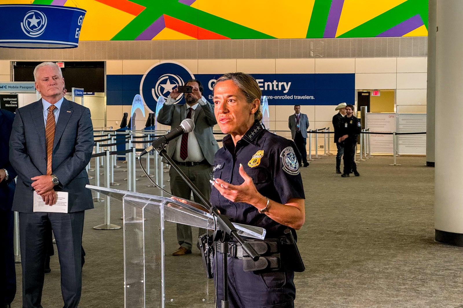 CBP News conference at Dallas-Fort Worth International Airport (DFW)