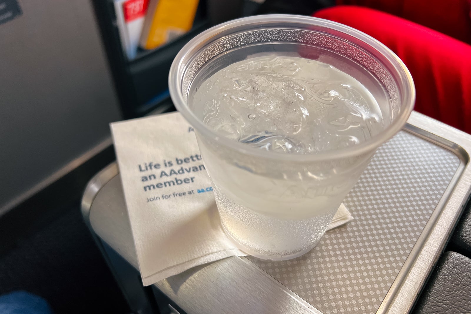 drink on plane