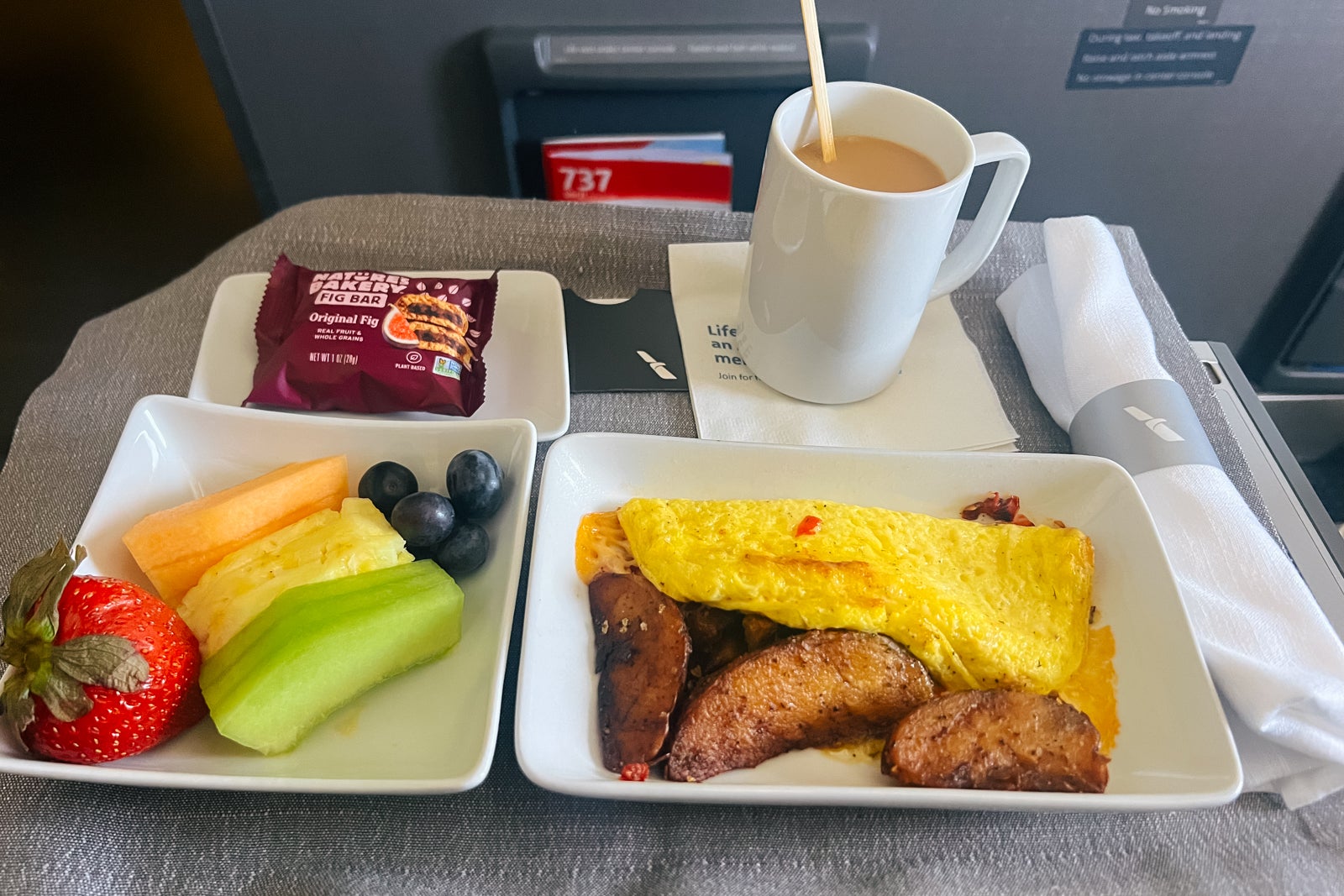 breakfast on plane