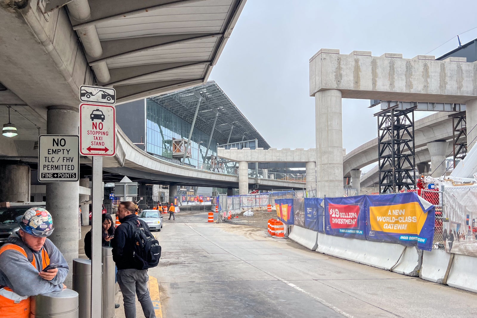 Construction at JFK Terminal 6.