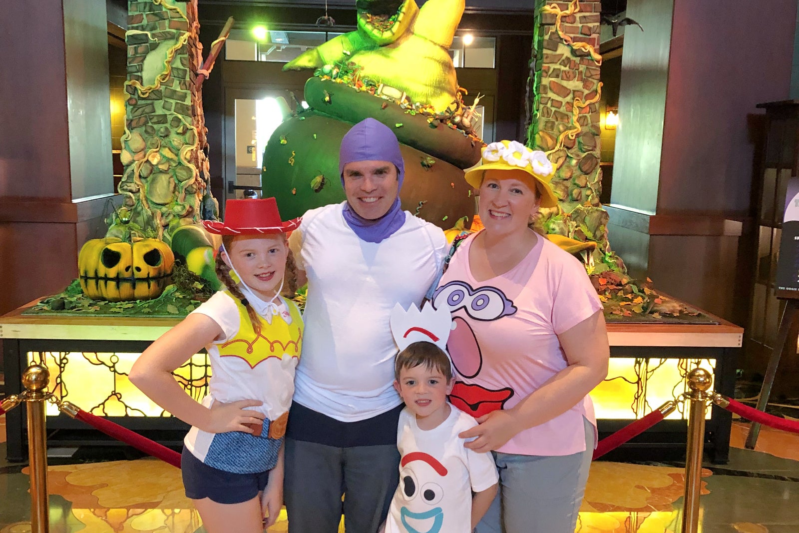 Oogie Boogie Bash Harvey Family in Costume