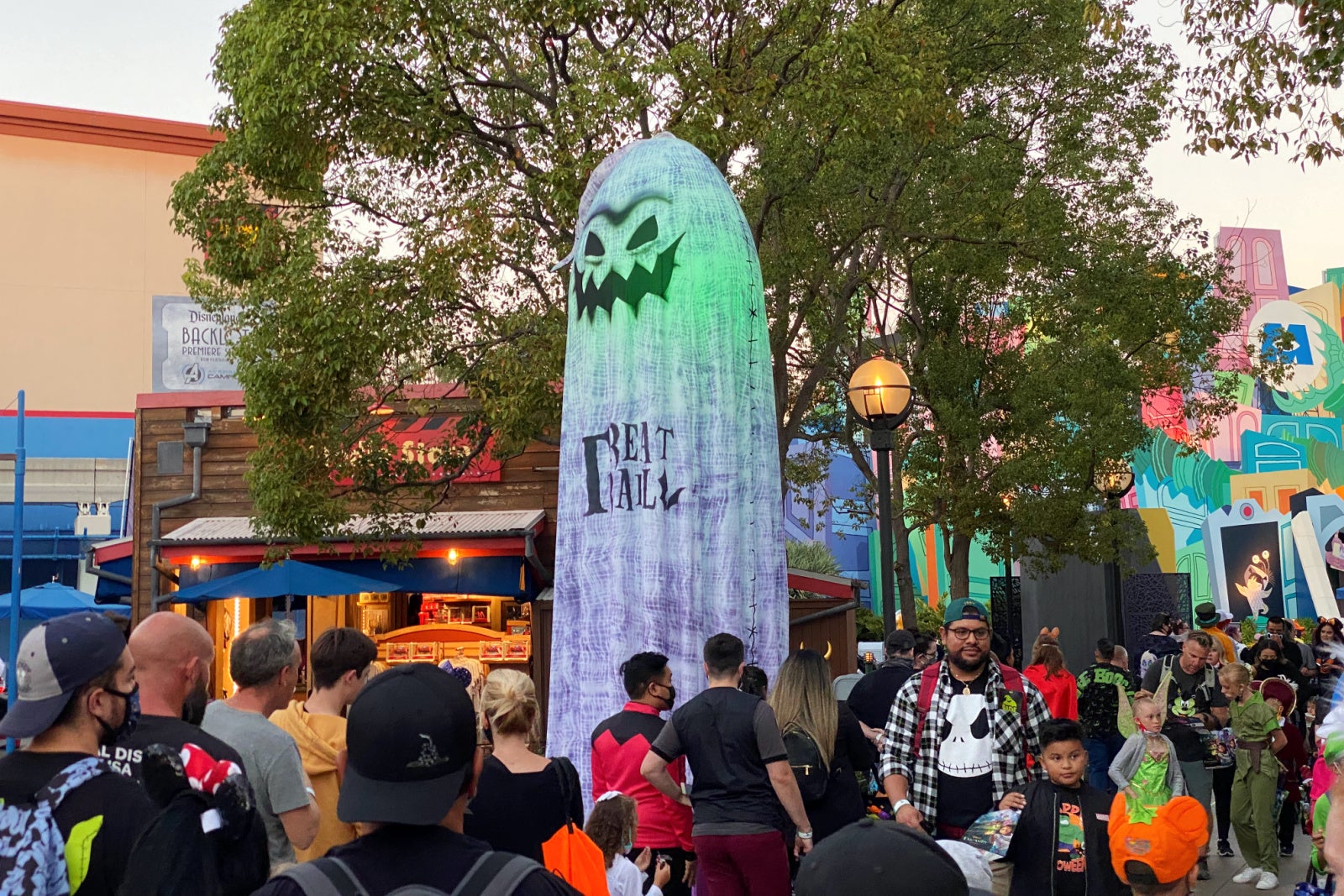 Oogie Boogie Bash crowds at Disneyland