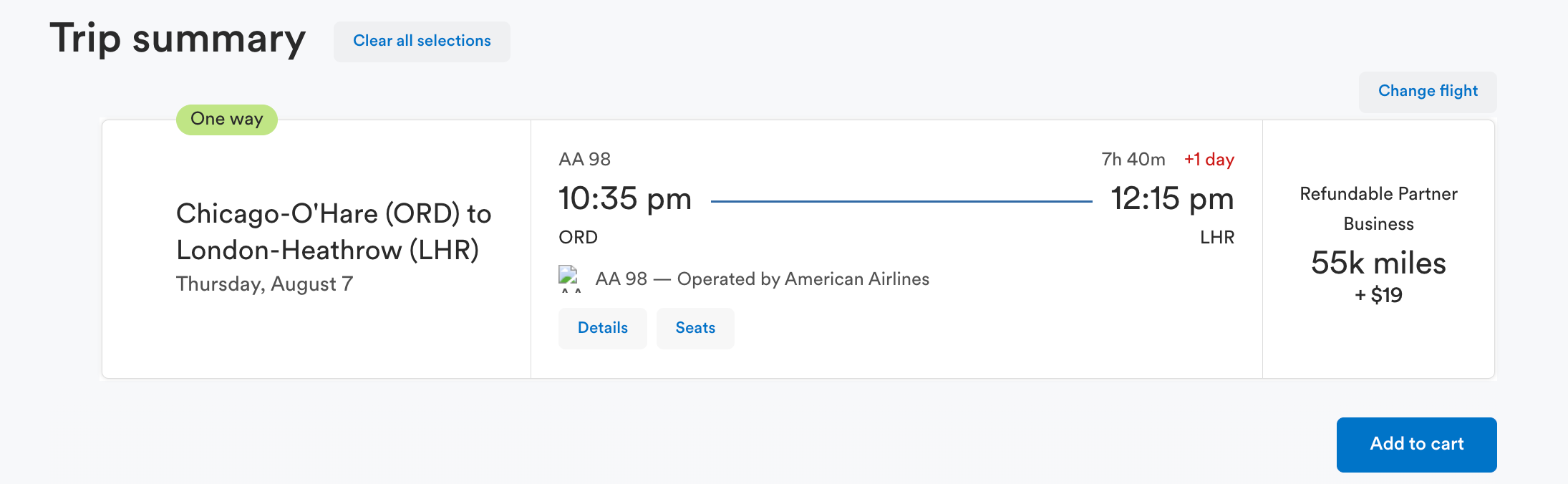 Alaska Mileage Plan screenshot