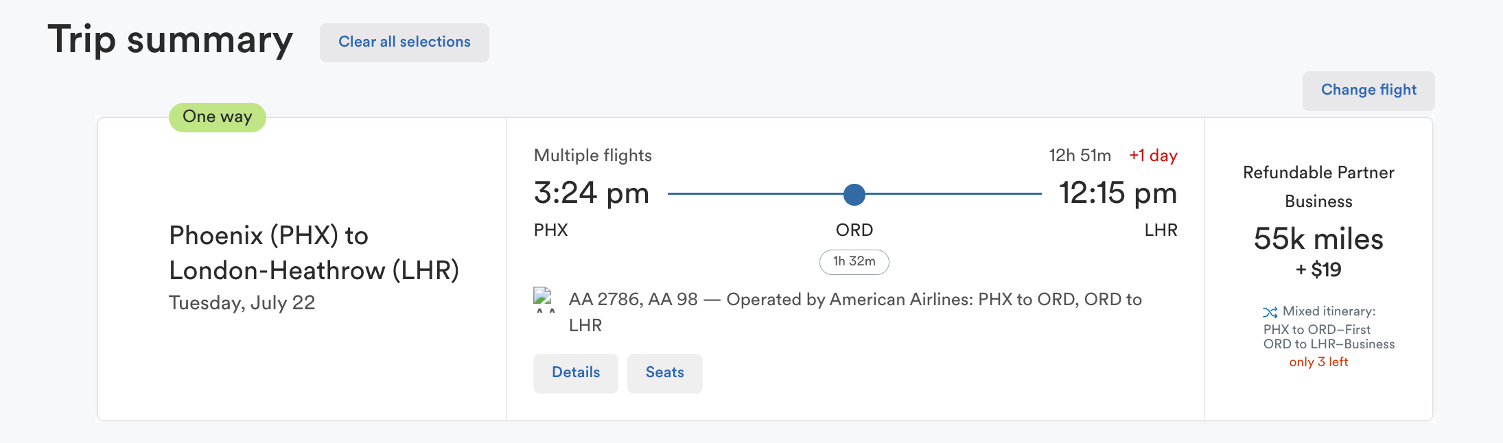 Alaska Airlines search results