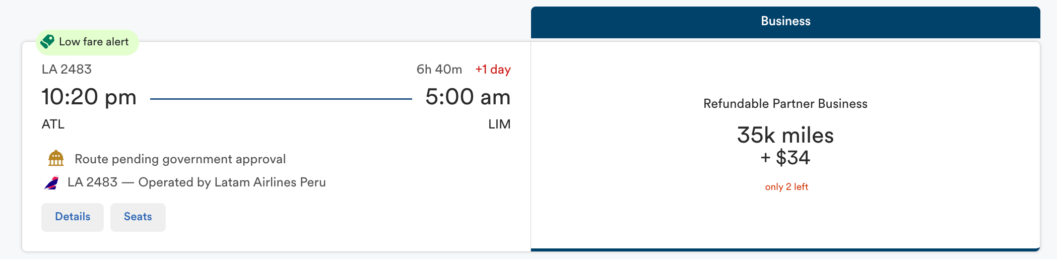Alaska Mileage Plan screenshot