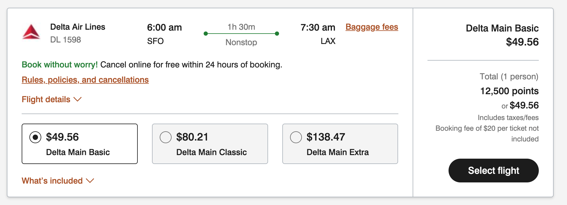 points pricing