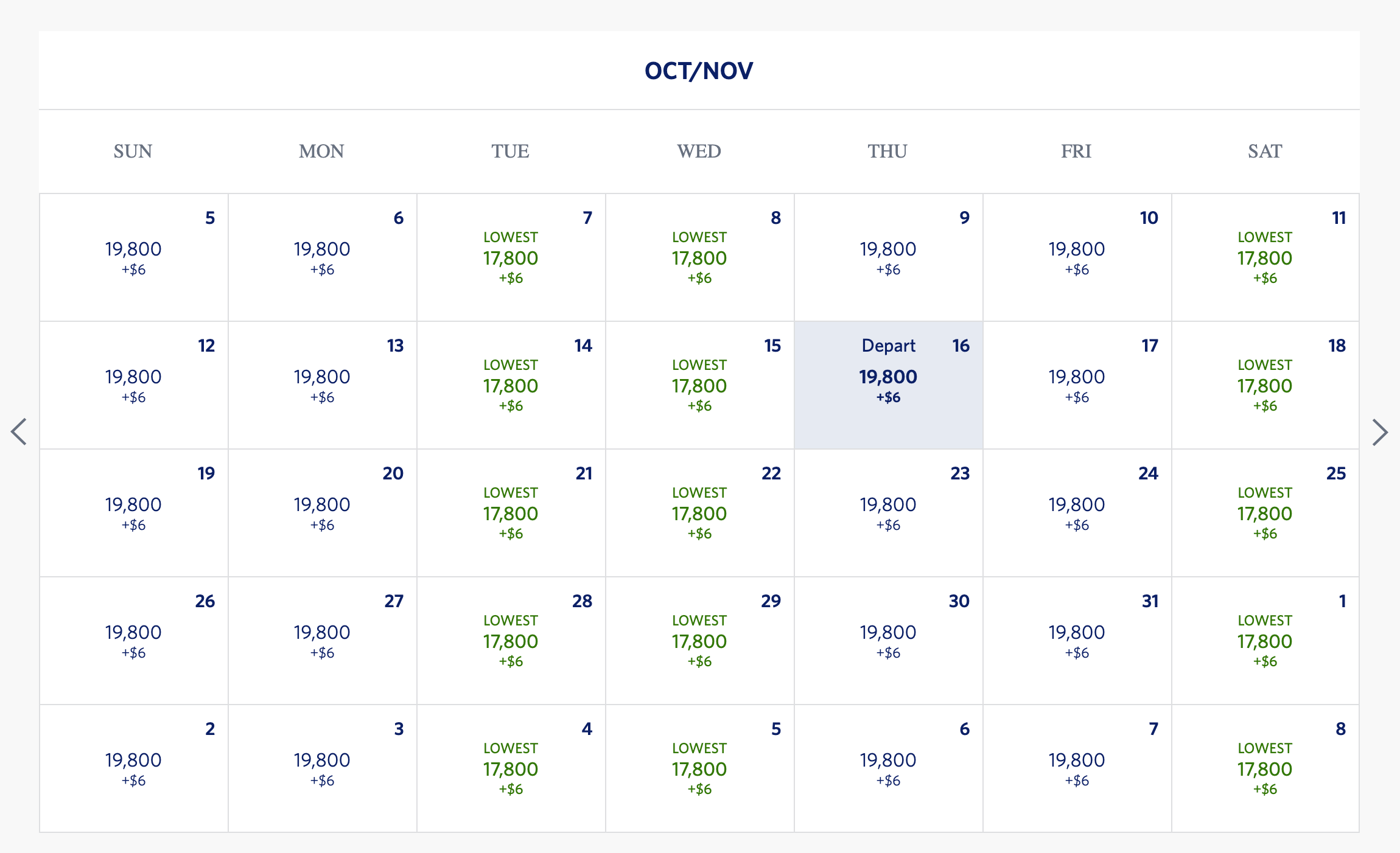 Delta SkyMiles screenshot