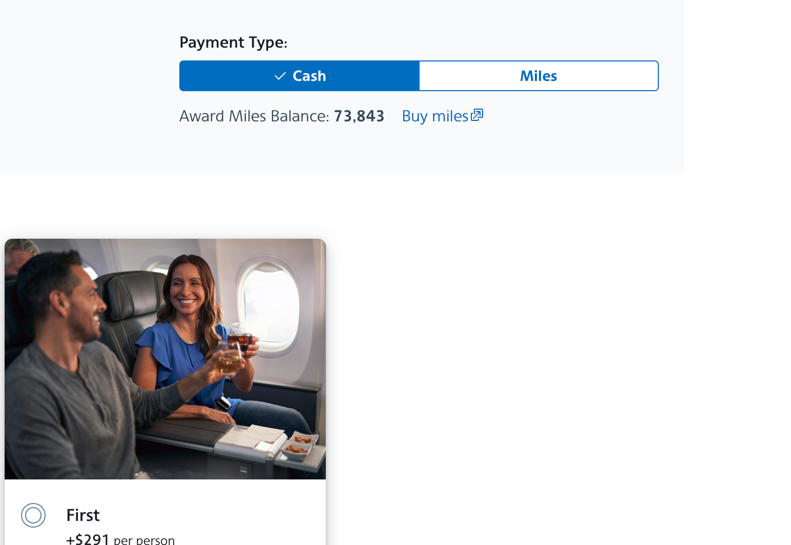 New upgrade offer on flight to Chicago. AA.COM