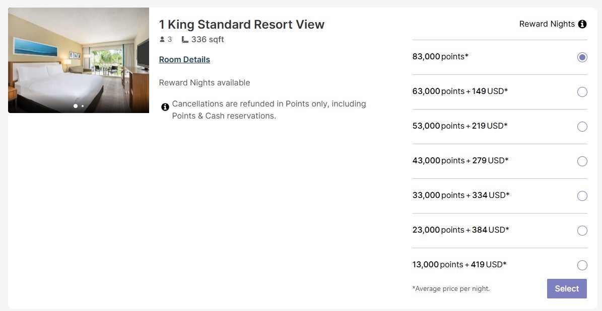 Booking an IHG award stay