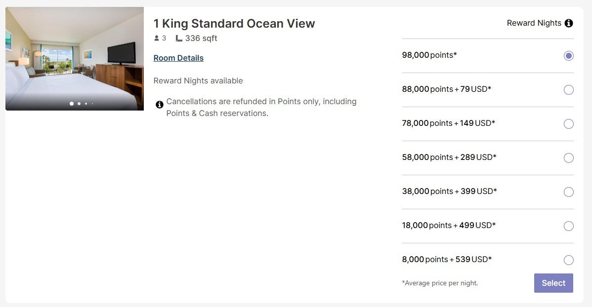 Booking an IHG award stay