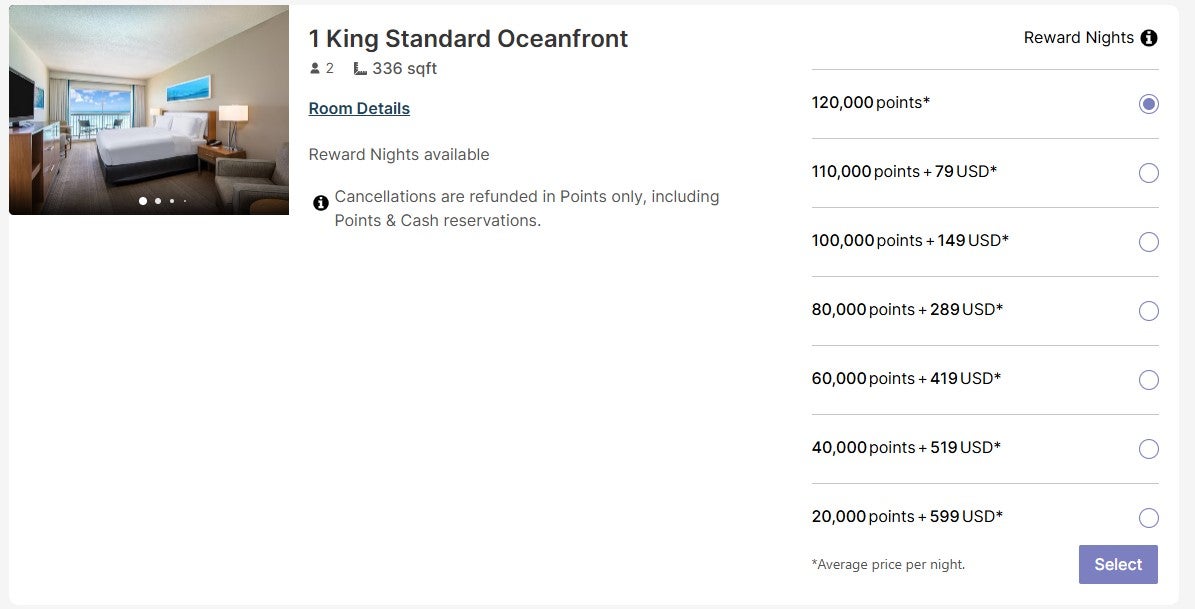Booking an IHG award stay