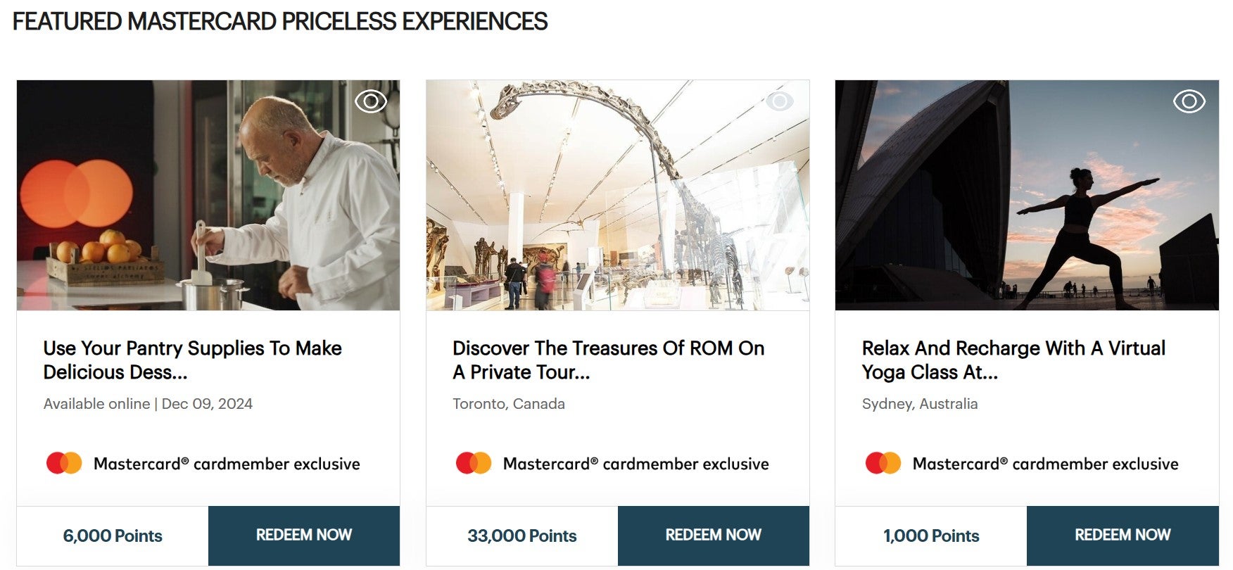 Redeem IHG points for Mastercard Priceless Experiences